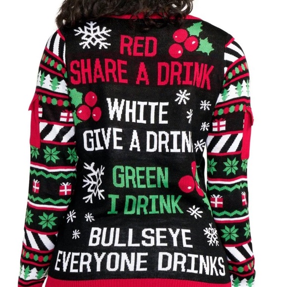 Tipsy Elves
YOU DRINK!
WOMEN'S DRINKING GAME UGLY
CHRISTMAS SWEATER - Picture 4 of 10